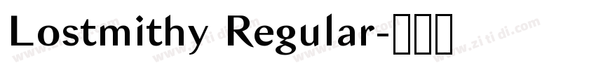 Lostmithy Regular字体转换